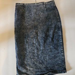*CUTE* Womens Acid Wash Denim Pencil Skirt Size M